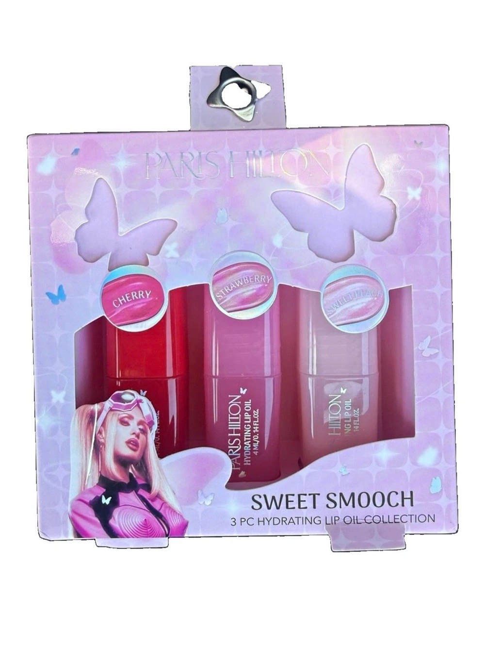 Paris Hilton Sweet Smooch Lip Oil Trio - Red, Pink, Light Pink